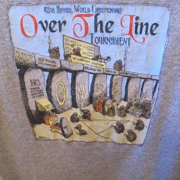 Sitewide Sale Over The Line Tank Top Gray Size Medium - Picture 5 of 5